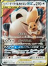 PSA 8 NM-MT 2018 Pokemon Japanese Sun & Moon Tag Bolt #066 Eevee & Snorlax Gx